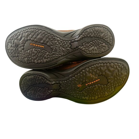 Merrel Captiva Waterproof High Boots Women 7.5 Brown Equestrian Nubuck Suede - Picture 11 of 16